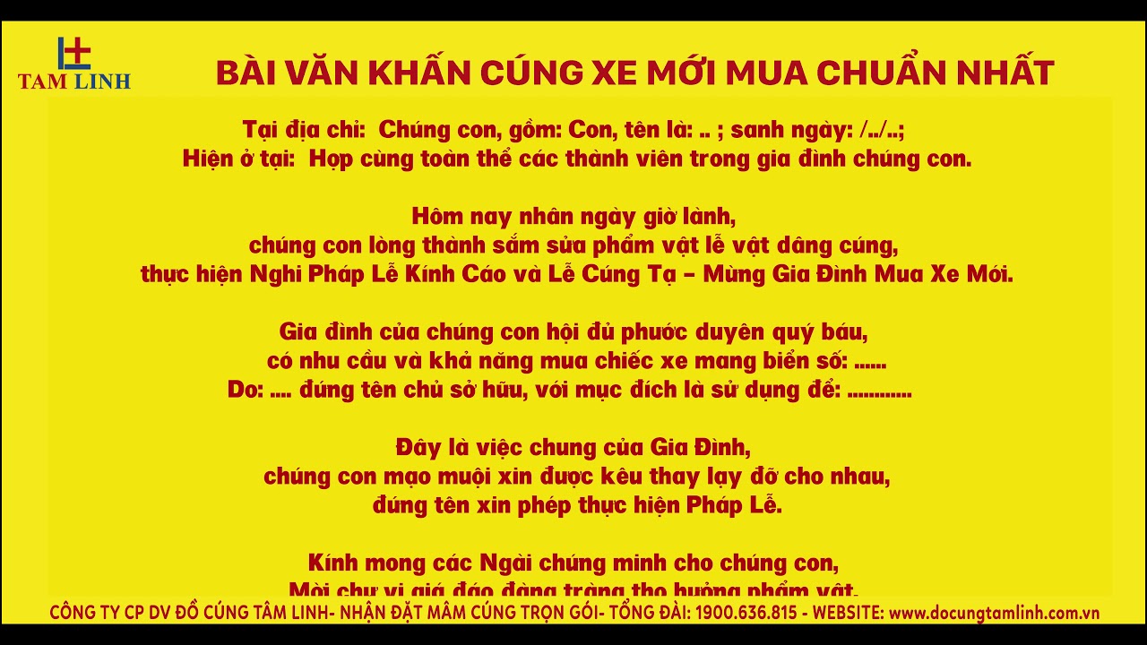 văn khấn cúng xe mới - Hình 4