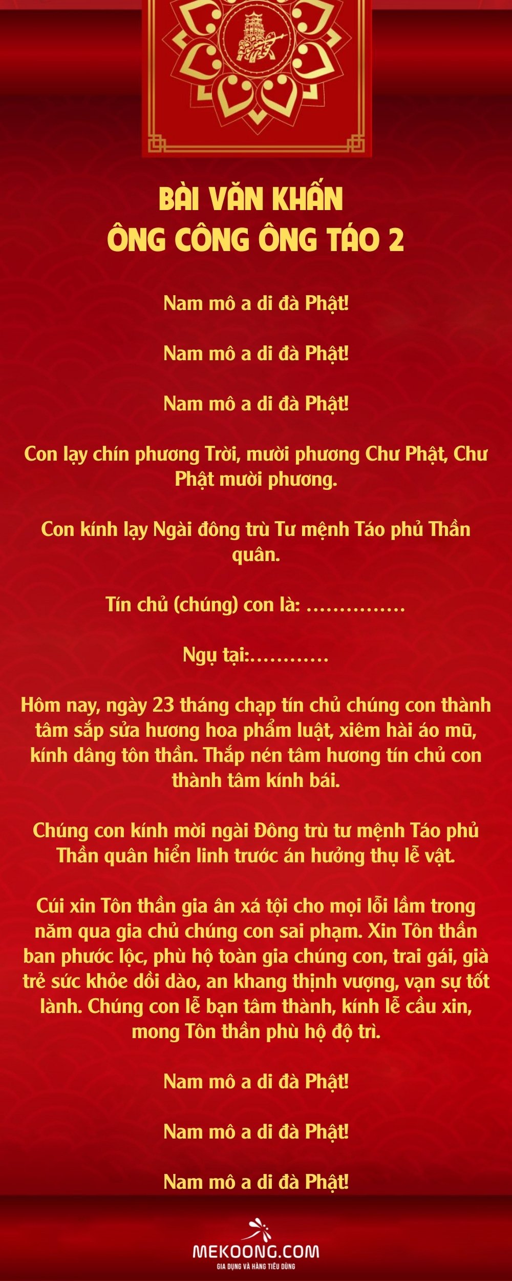 văn khấn lễ cúng ông công ông táo - Hình 2