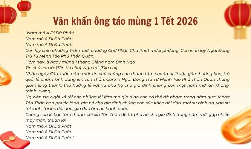 văn khấn mùng 1 tết năm 2026 - Hình 3