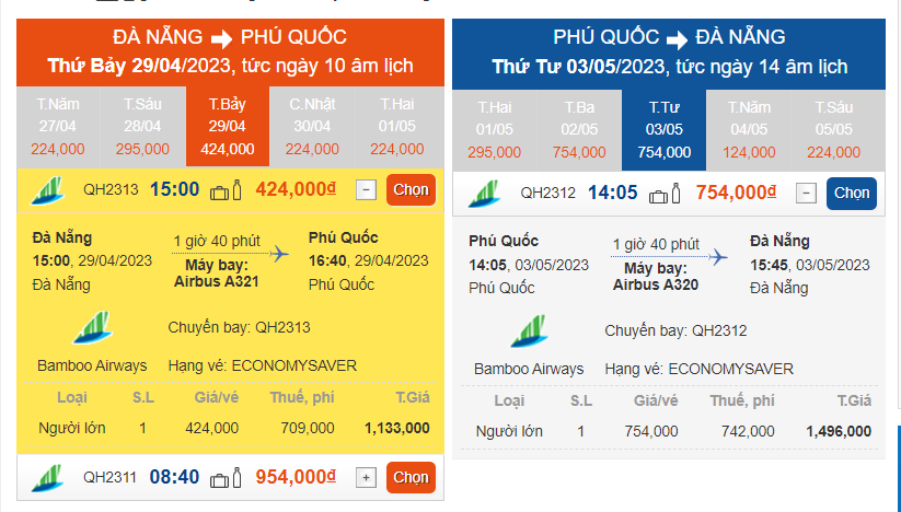 vé máy bay phú quốc đà nẵng - Hình 3