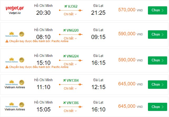vé máy bay sài gòn đà lạt vietnam airline - Hình 2