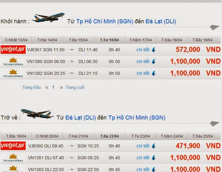 vé máy bay sài gòn đà lạt vietnam airline - Hình 3