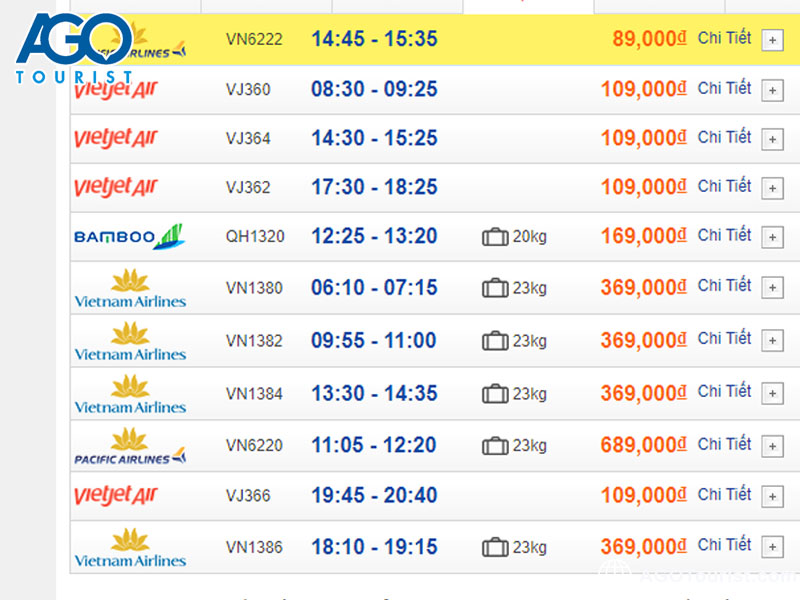 vé máy bay sài gòn đà lạt vietnam airline