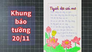 vẽ tranh báo tường 20 11 - Hình 5