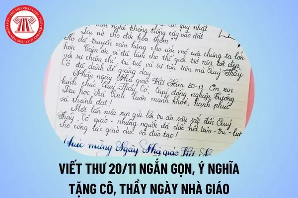 Hướng Dẫn Viết Thư Tri Ân Thầy Cô Nhân Ngày 20/11