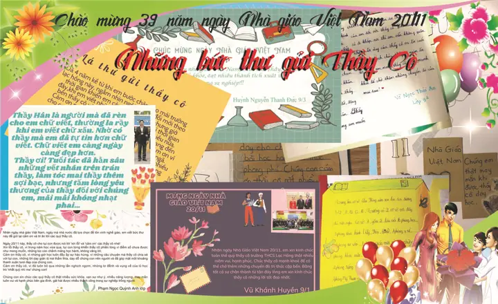 Hướng Dẫn Viết Thư Tri Ân Thầy Cô Nhân Ngày 20/11 Hướng Dẫn Viết Thư Tri Ân Thầy Cô Nhân Ngày 20/11