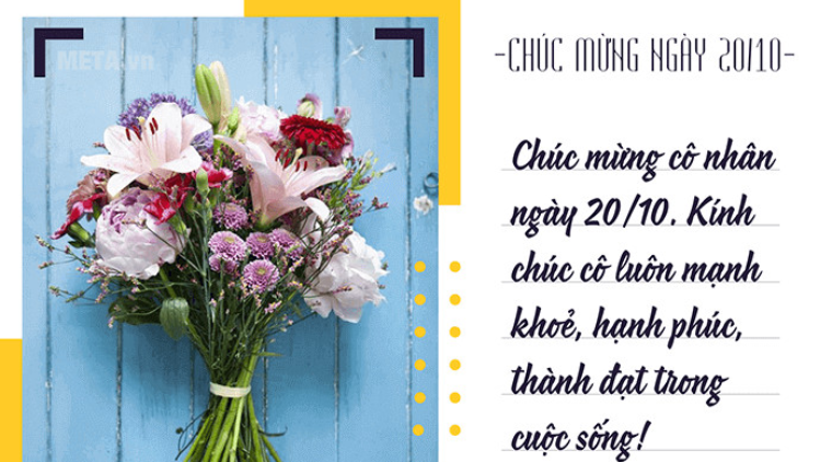 viết thiệp 20 10 cho cô giáo - Hình 2