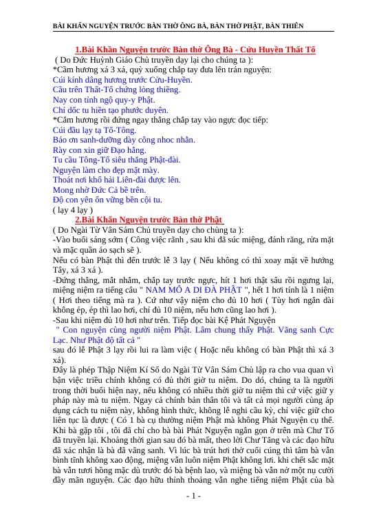 bài cúng bàn thông thiên - Hình 2