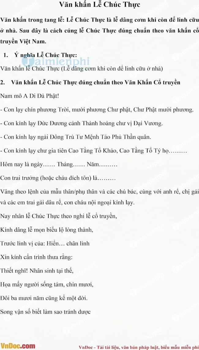 bài cúng cơm - Hình 3