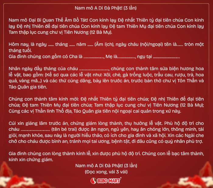 bài cúng mụ đầy tháng bé trai - Hình 4