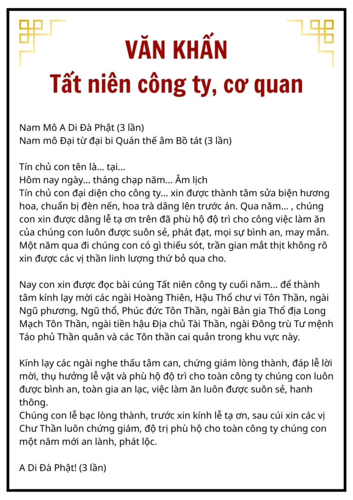 bài cúng tất niên 30 tết - Hình 2