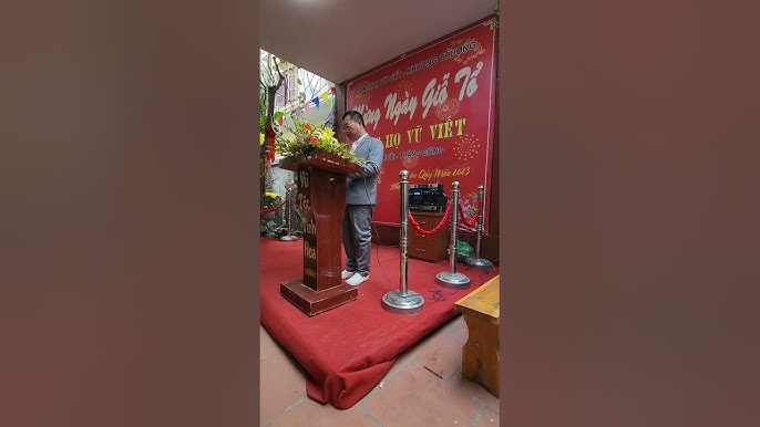 bài phát biểu trong ngày cúng tổ họ vũ