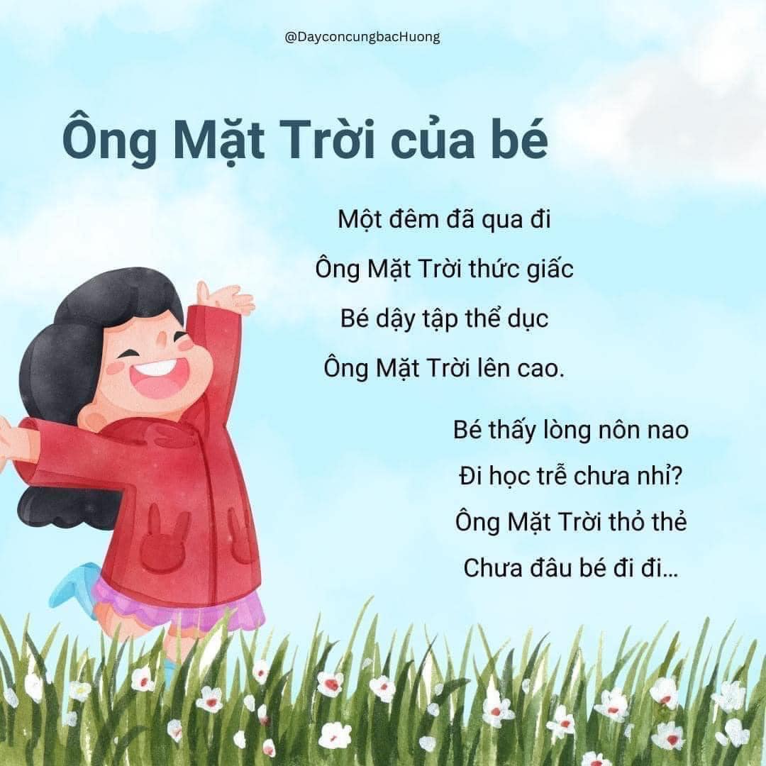 bài thơ nói về trẻ em