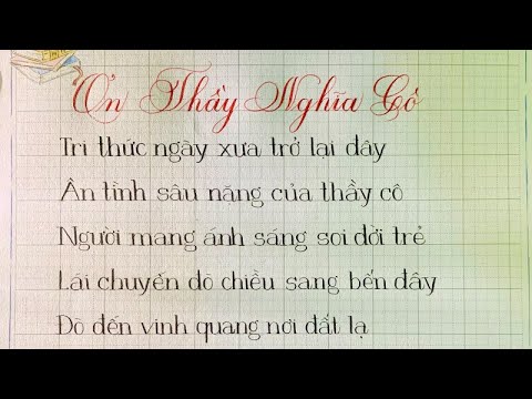 bài thơ ơn nghĩa thầy cô - Hình 2