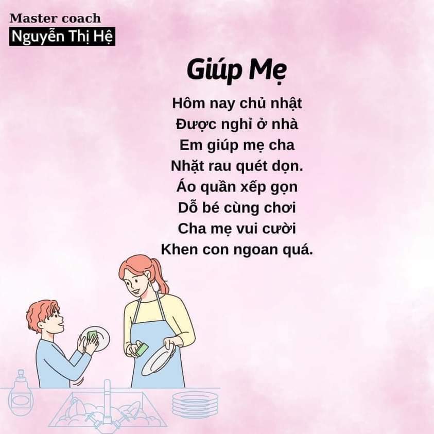 bài thơ về mẹ cho trẻ mầm non - Hình 2