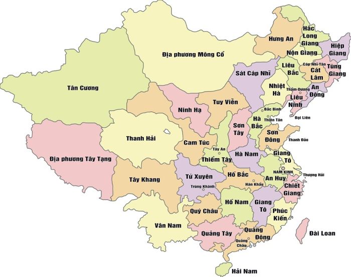 bản đồ du lịch trung quốc - Hình 1