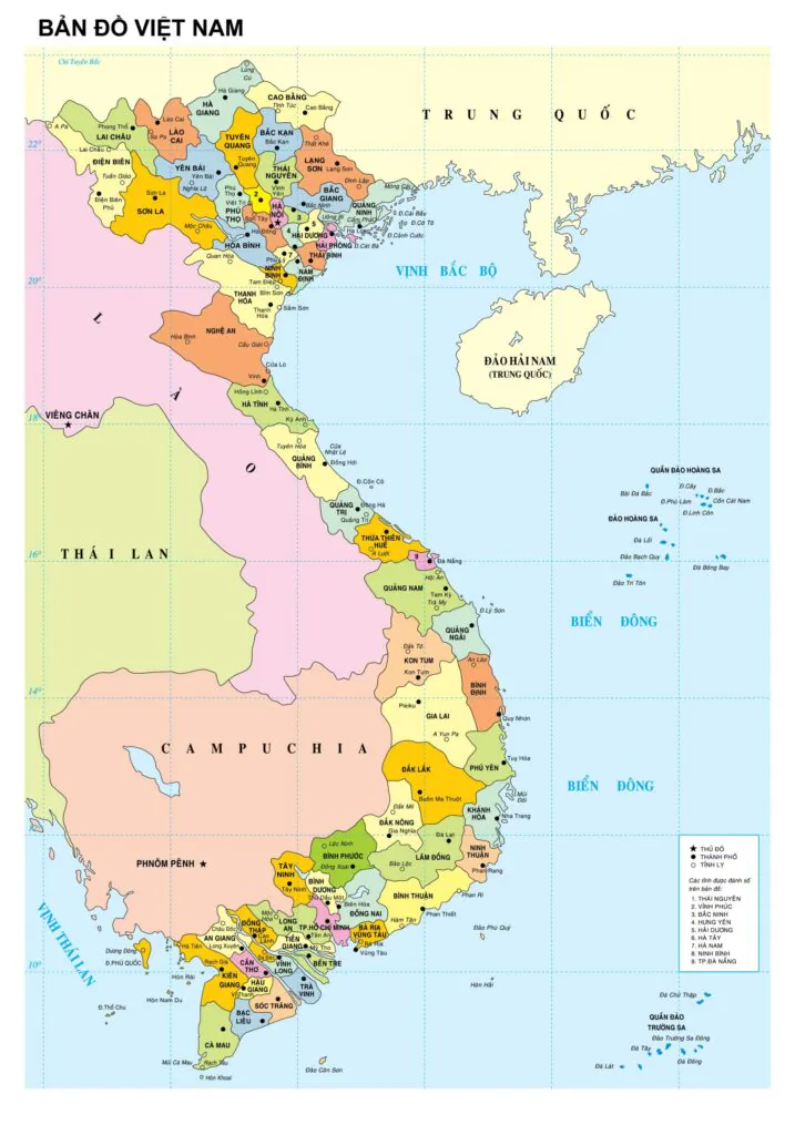 bản đồ khu vực việt nam - Hình 2