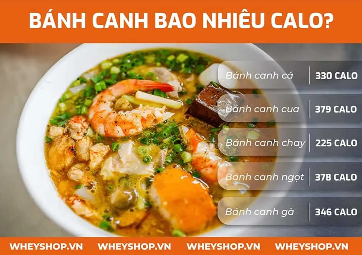 bánh canh chả cá bao nhiêu calo