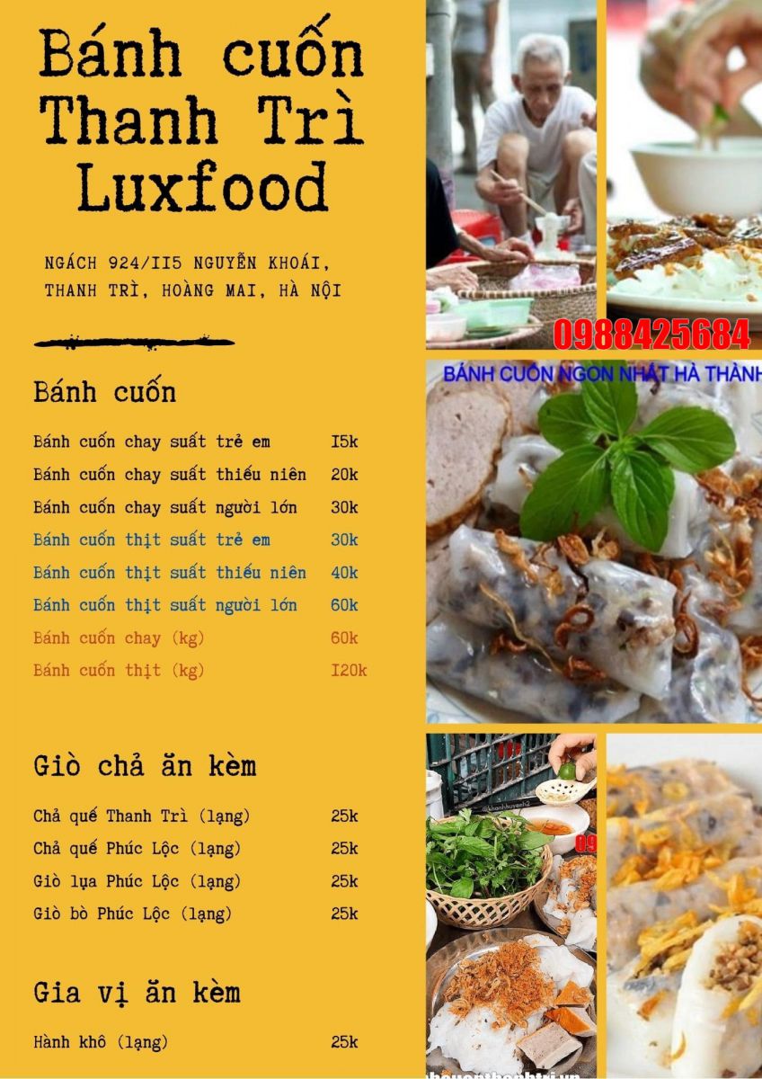 bánh cuốn thanh trì kim liên - Hình 2