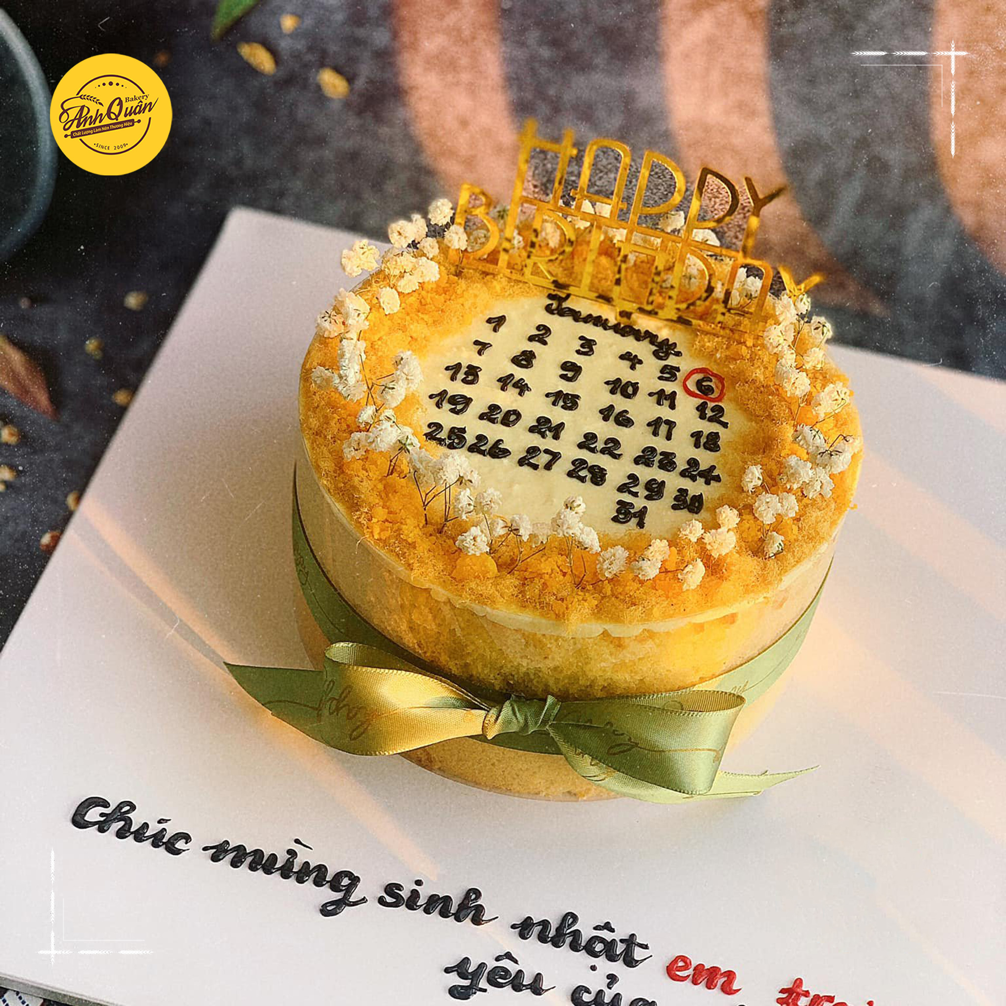 bánh gato bông lan trứng muối