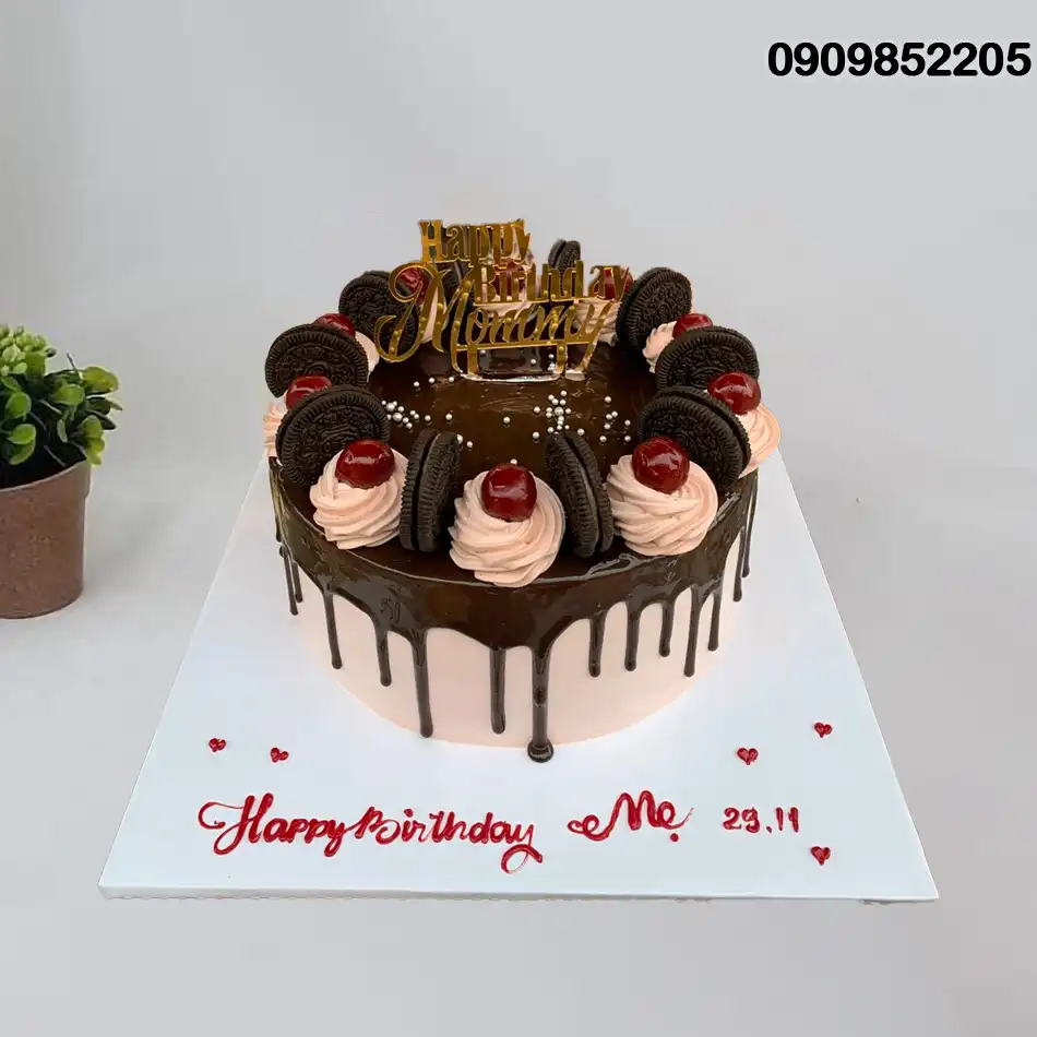 bánh sinh nhật mẹ đơn giản - Hình 2