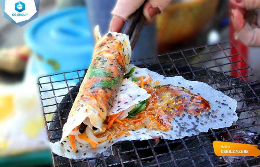 bánh tráng nướng mắm ruốc bình thuận