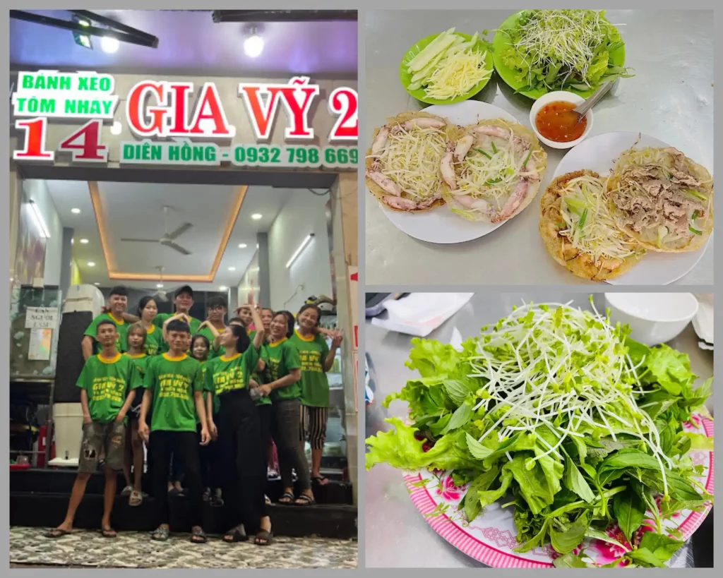 bánh xèo tôm nhảy gia vỹ