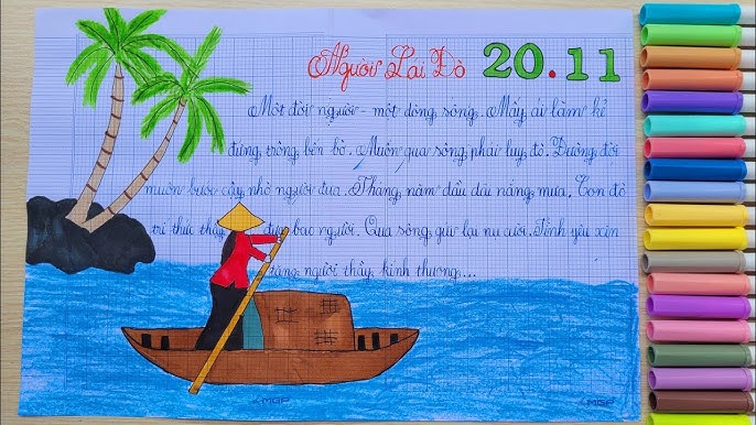 báo tường 20 11 người lái đò - Hình 3