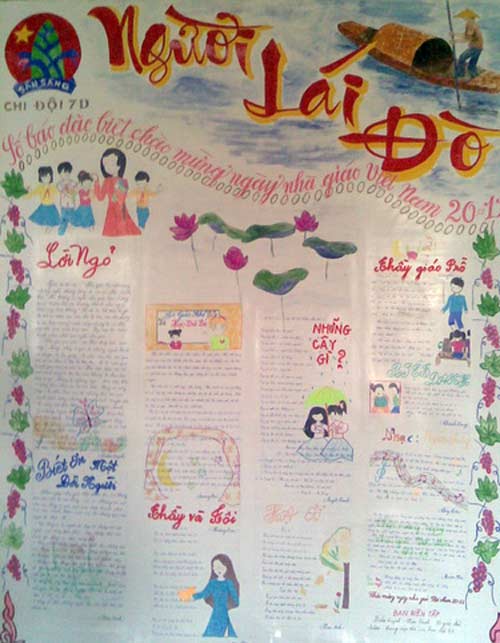 báo tường 20 11 người lái đò - Hình 4