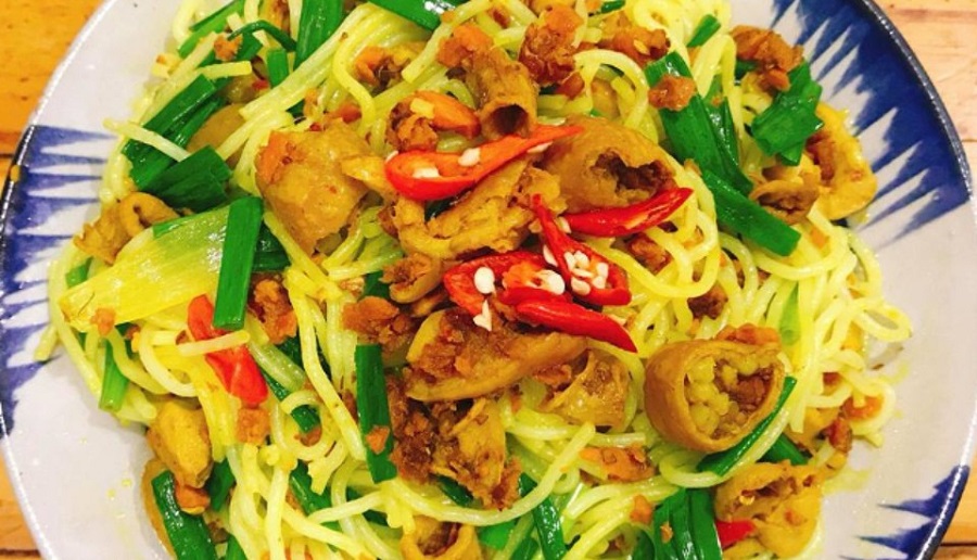 bún lòng xào nghệ đà nẵng - Hình 2