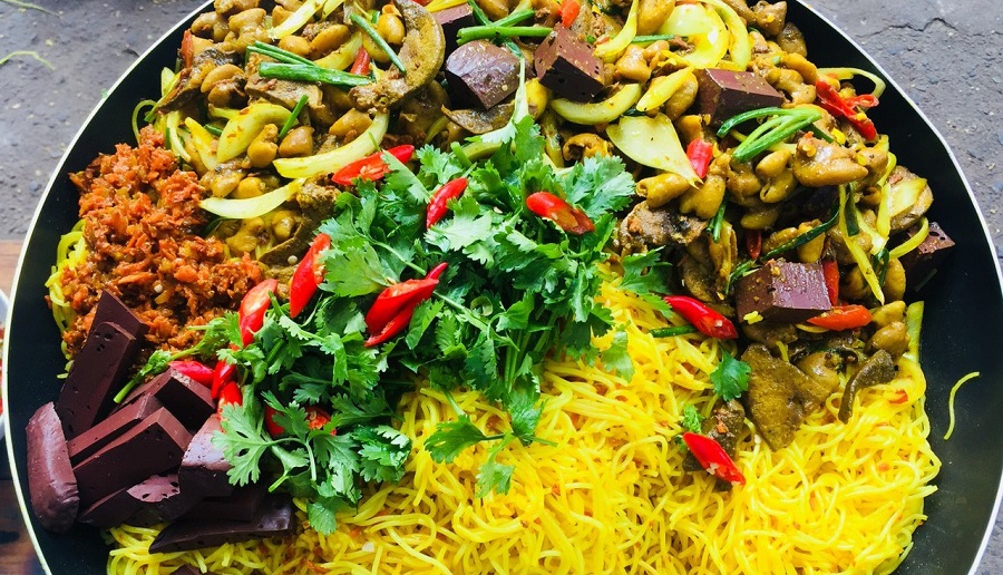 bún lòng xào nghệ đà nẵng - Hình 3