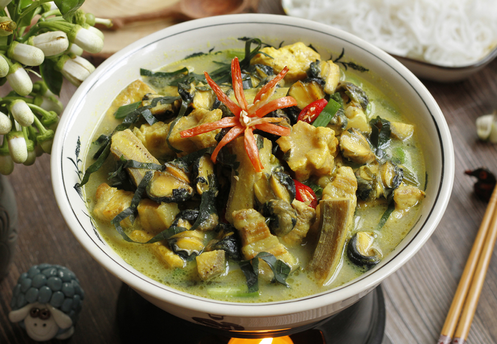 bún ốc chuối đậu hà nội