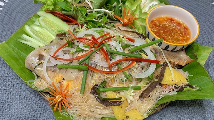 cá diêu hồng hấp cuốn bánh tráng - Hình 2