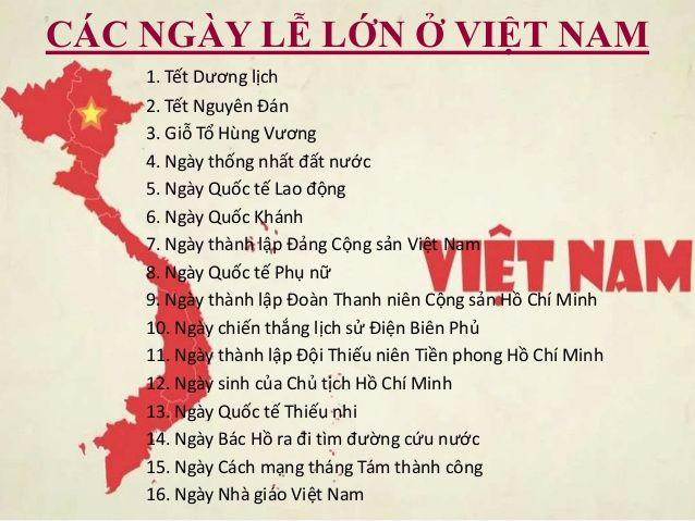 các ngày lễ trong năm theo dương lịch - Hình 2