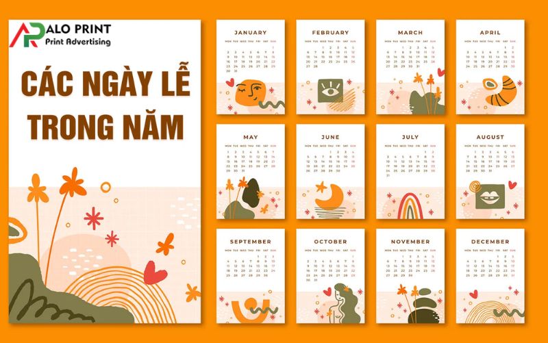 các ngày lễ trong năm theo dương lịch