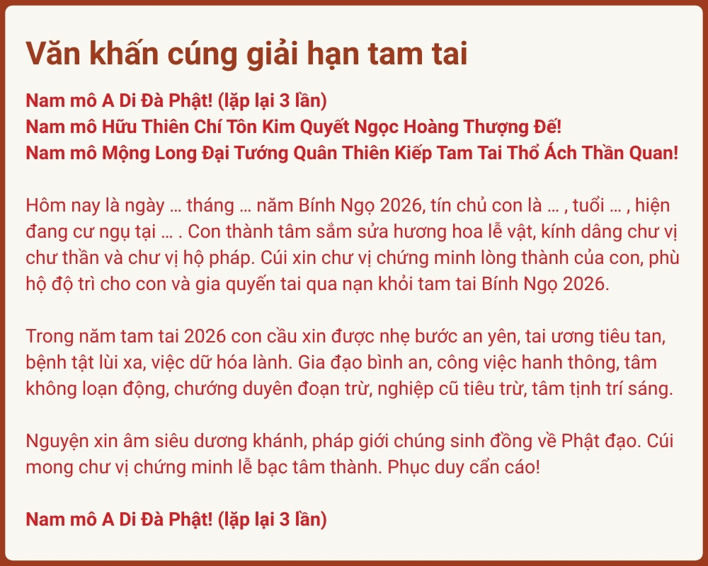 cách cúng tam tai tuổi thân - Hình 3