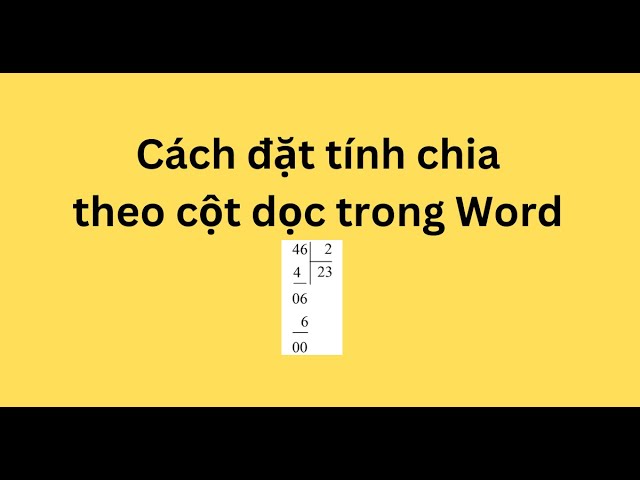 cách đặt tính chia theo cột dọc - Hình 5