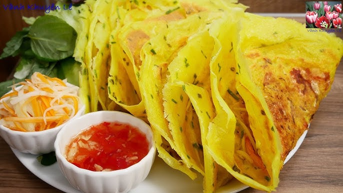 cách làm bánh xèo ngon giòn