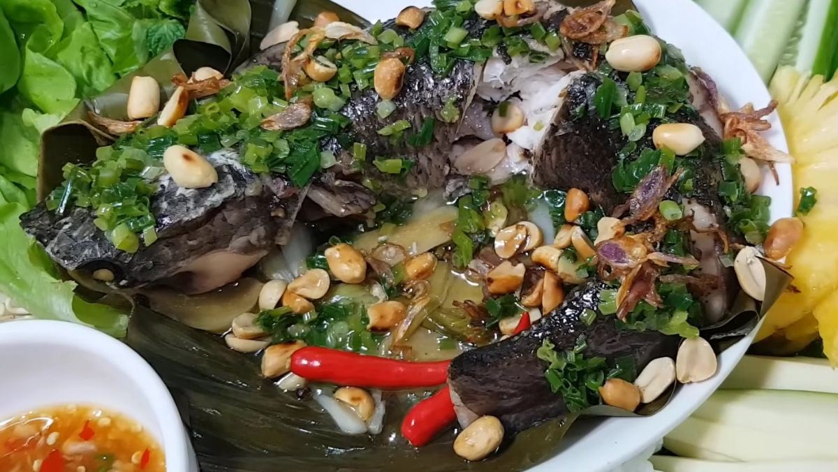 cách làm cá lóc hấp cuốn bánh tráng - Hình 5
