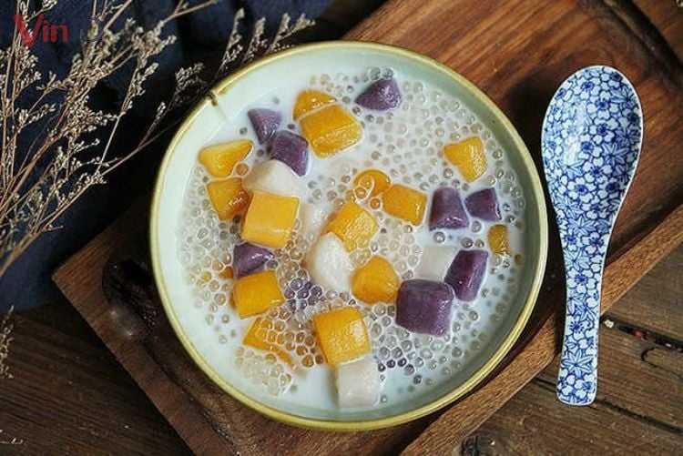 cách làm chè khoai dẻo sữa tươi - Hình 2