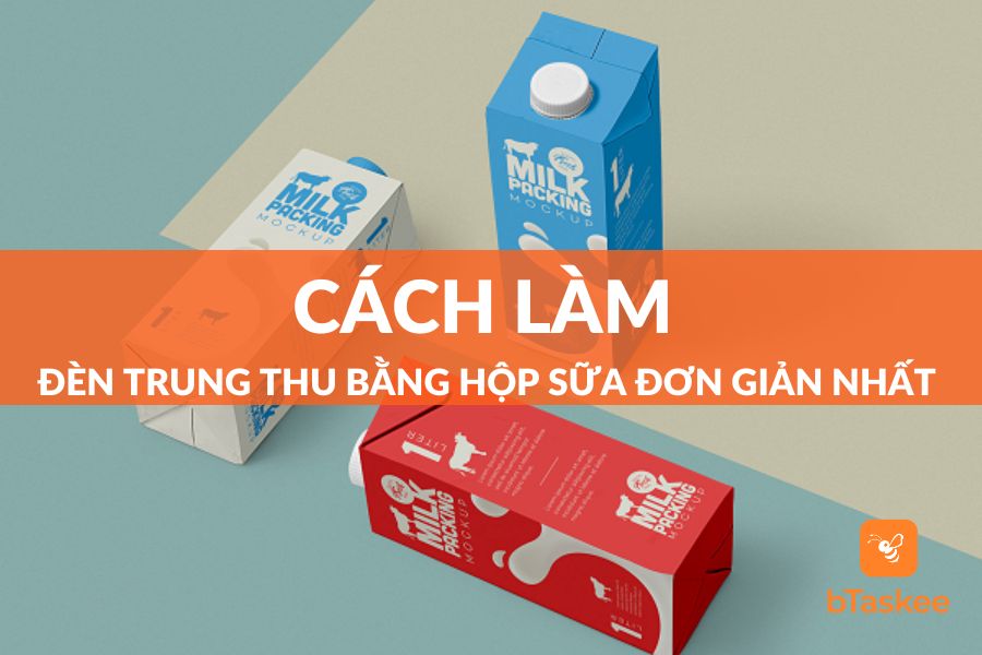 cách làm đèn trung thu bằng hộp sữa - Hình 2