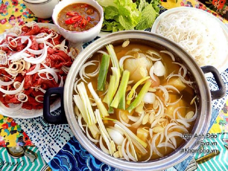 cách làm lẩu bò nhúng dấm hà nội - Hình 3