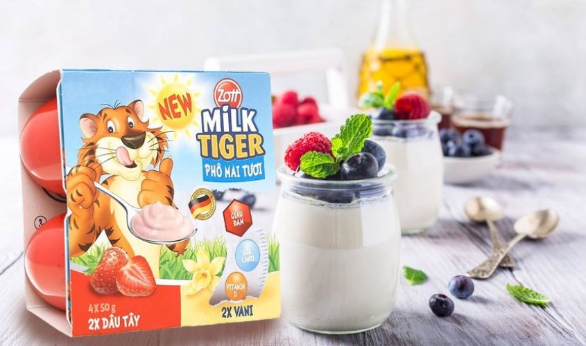 cách làm sữa chua phô mai con bò cười - Hình 3