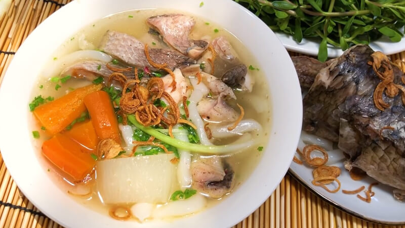 cách nấu bánh canh cá lóc rau đắng - Hình 3
