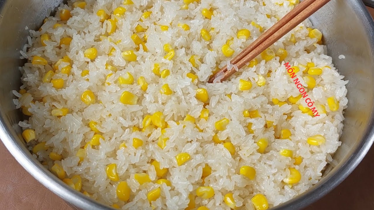 cách nấu xôi bắp nước cốt dừa