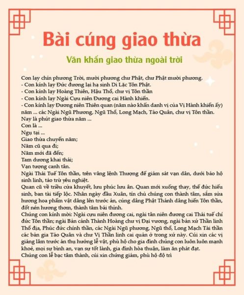 cách vái cúng giao thừa - Hình 3