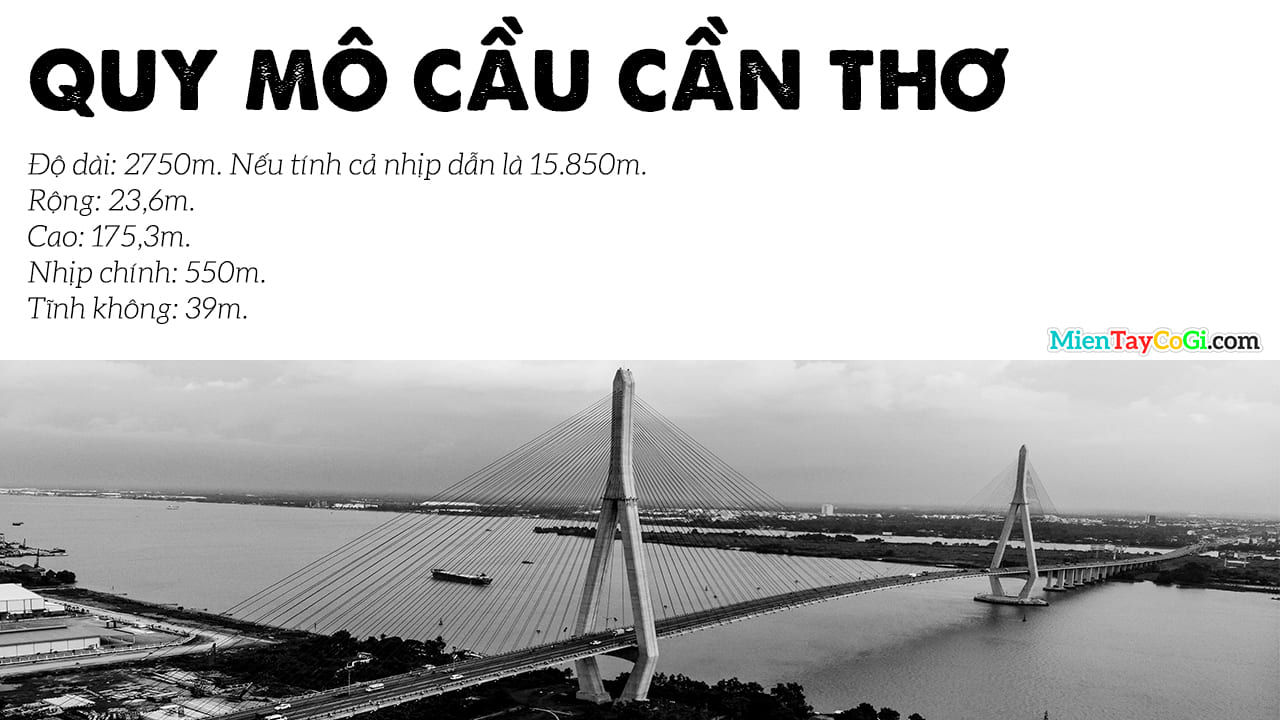 cầu cần thơ dài bao nhiêu km
