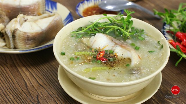 cháo cá lóc bầu rau đắng - Hình 4