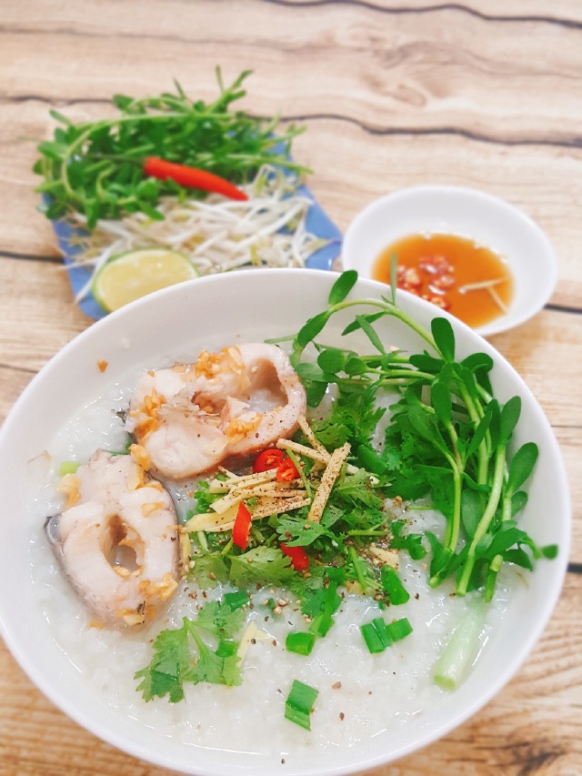 cháo cá lóc bầu rau đắng - Hình 5