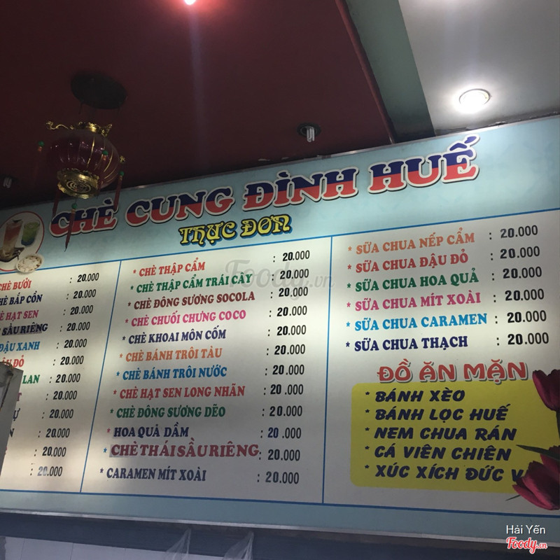 chè cung đình huế bạch mai